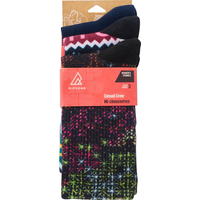 Ripzone Women's Holiday Crew Socks - 3pk Front_Flat