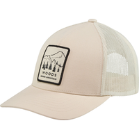 Woods Women's Heritage Trucker Hat Front_Three_Fourths_Angled_Left