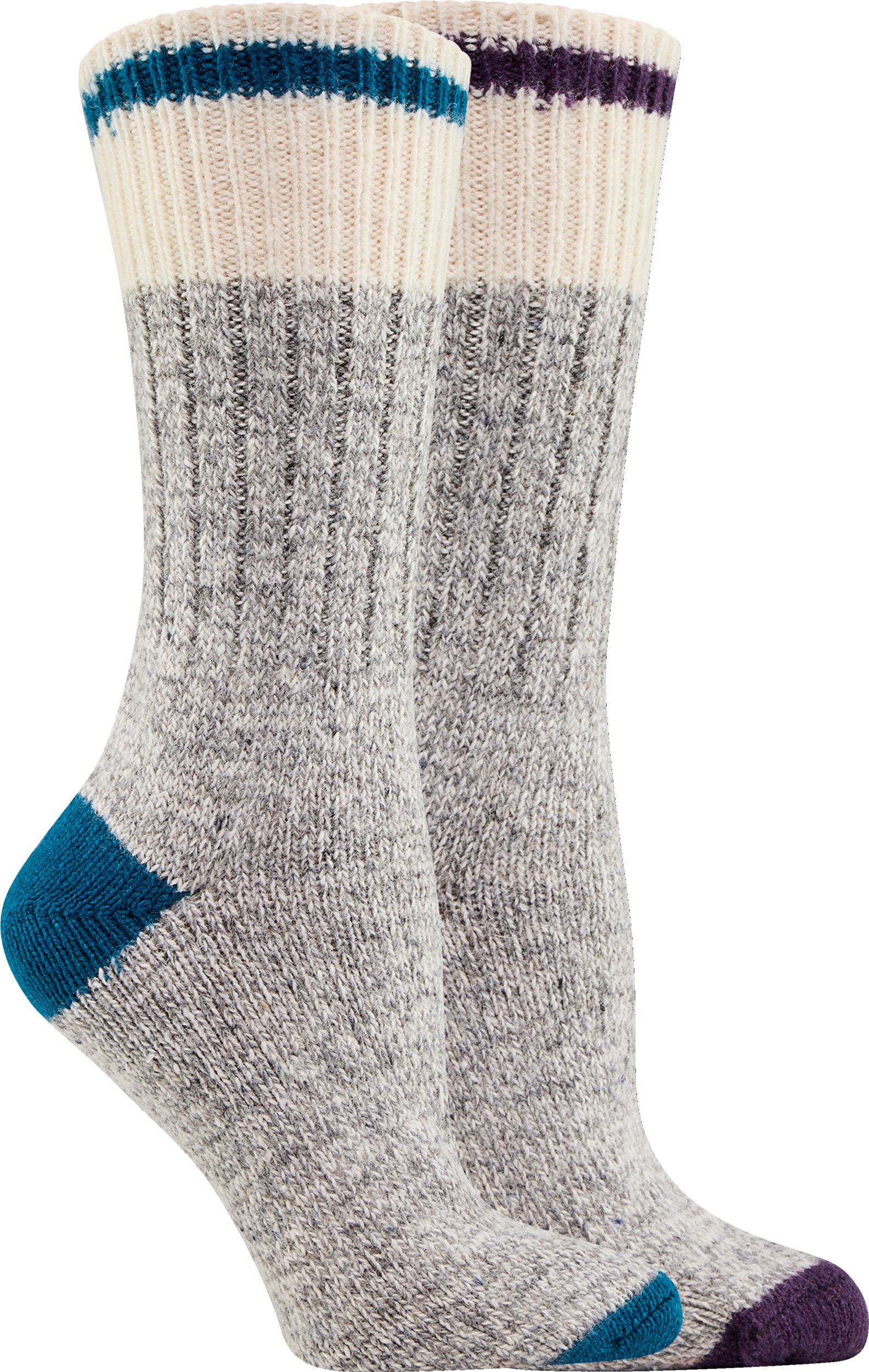 Woods Women's Saddleback Hiking Crew Socks - 2 pk