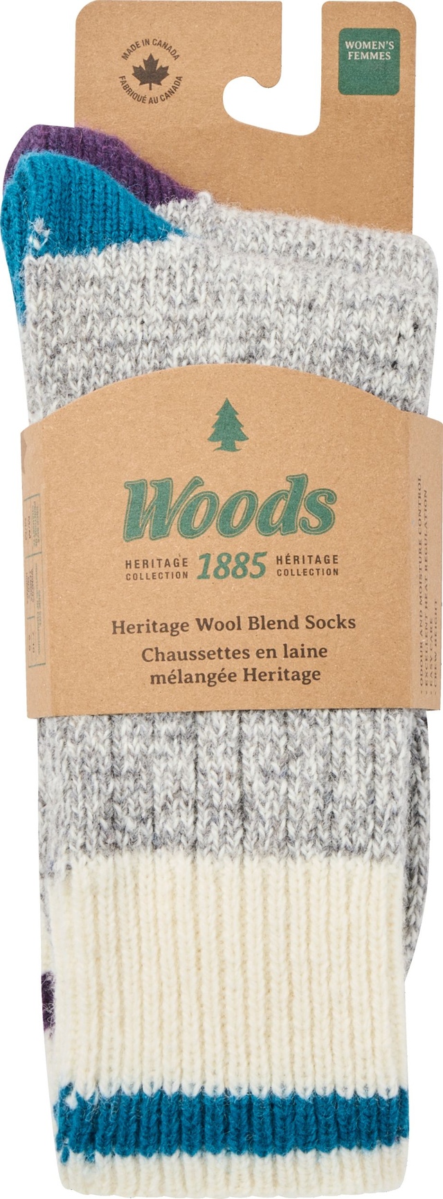 Woods Women's Saddleback Hiking Crew Socks - 2 pk