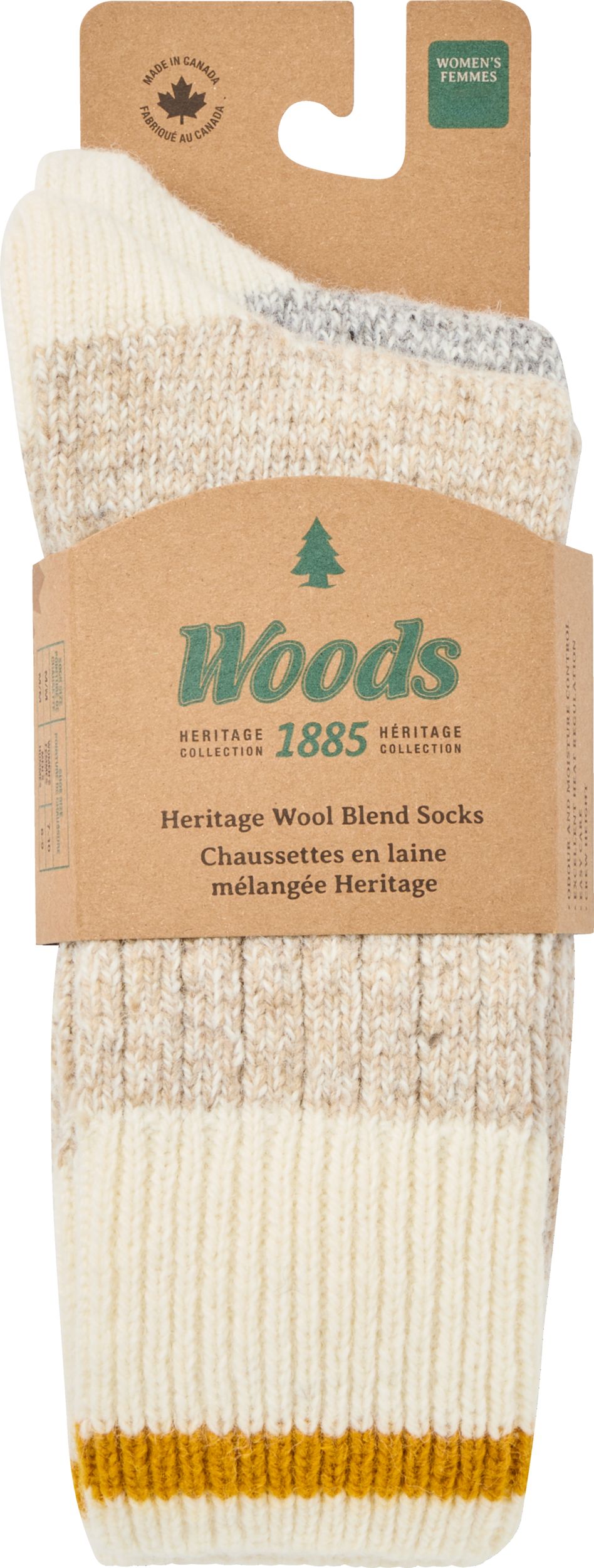 Woods Women's Saddleback Hiking Crew Socks - 2 pk