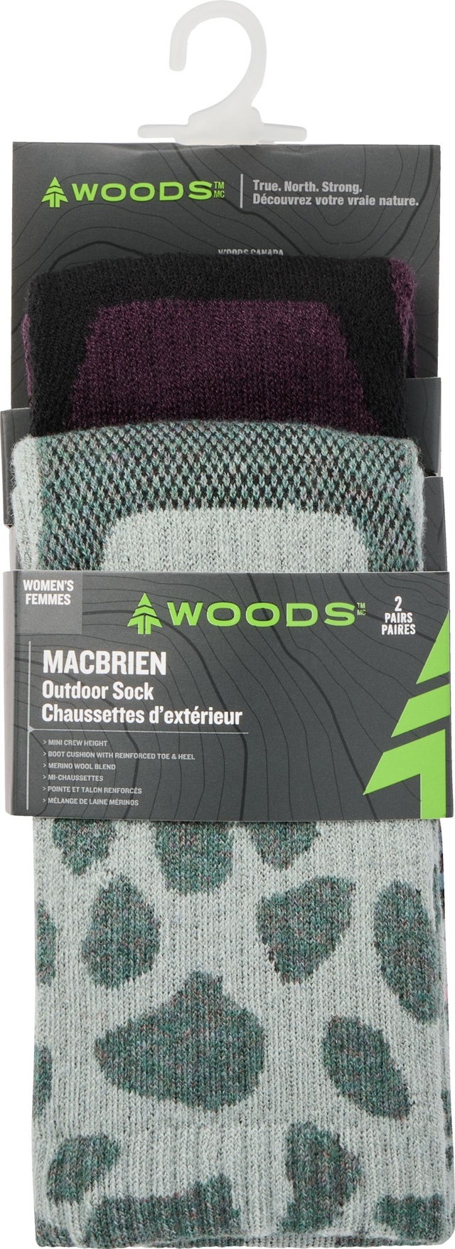 Woods Women's Macbrien Hiking Quarter Socks - 2pk