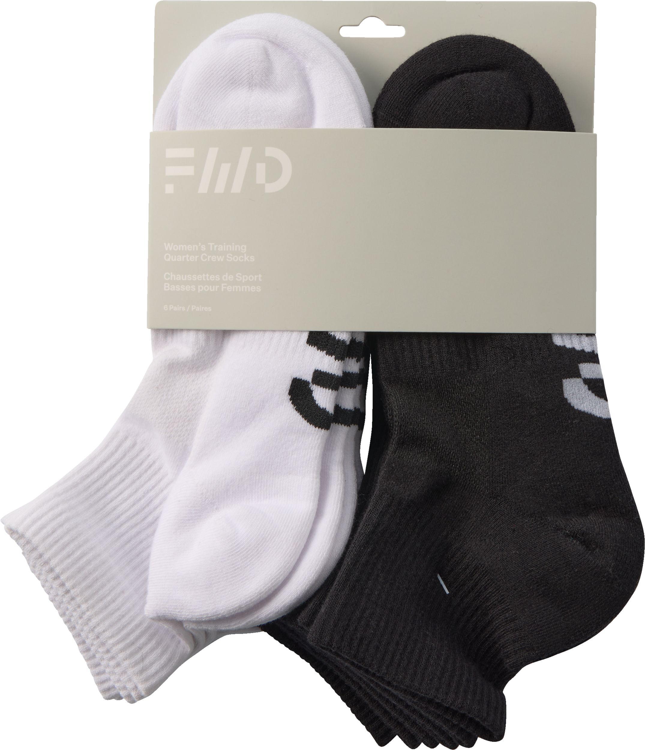 FWD Women's Athletic Quarter Socks - 6 pk