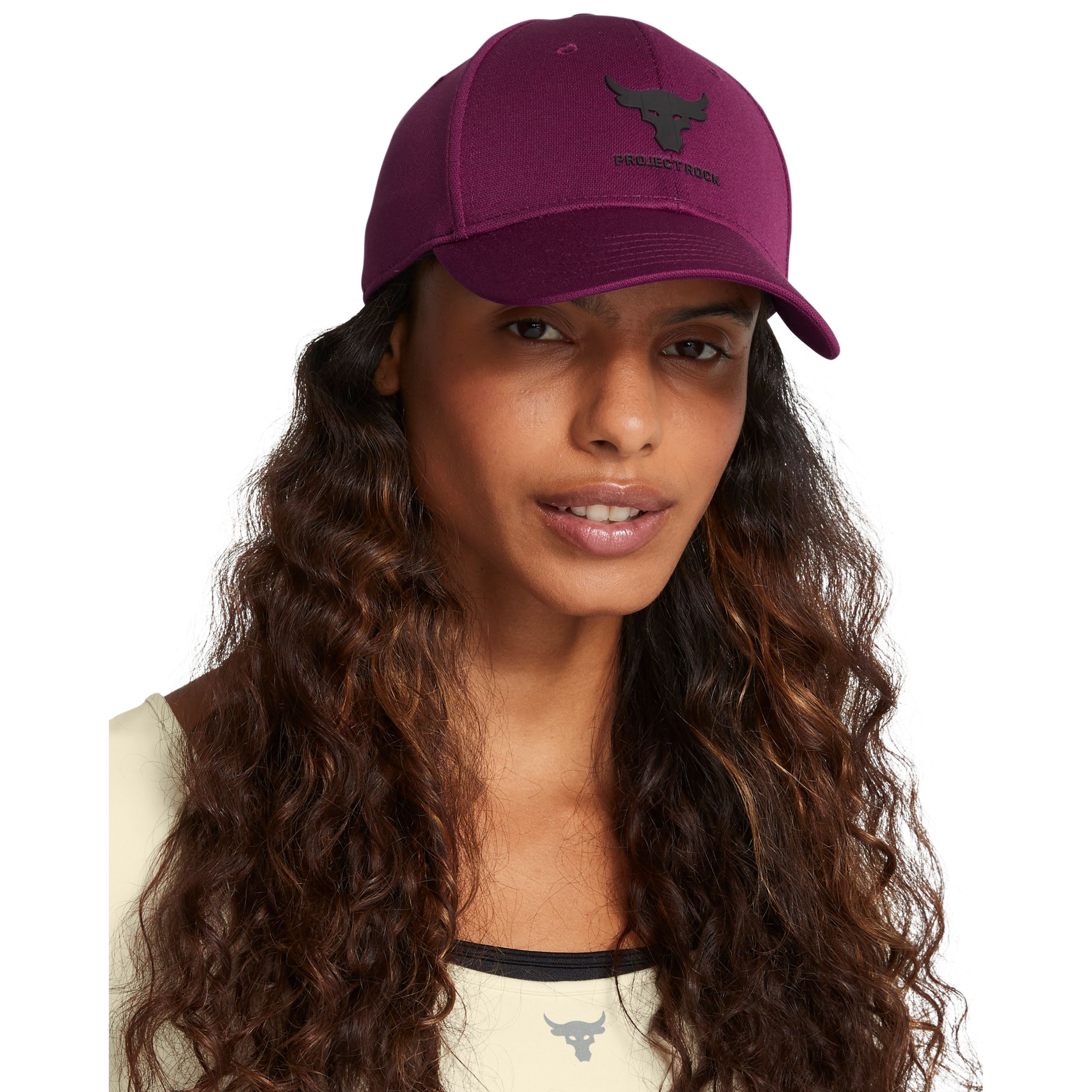 【 PROJECT】22FW★  PROJECT Twotone Ballcap Womens cap Under Armour PROJECT ROCK W purple | AD Sport.store