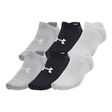Under Armour Unisex Essential Lightweight No Show Socks - 6 Pack Front_Angled_Left