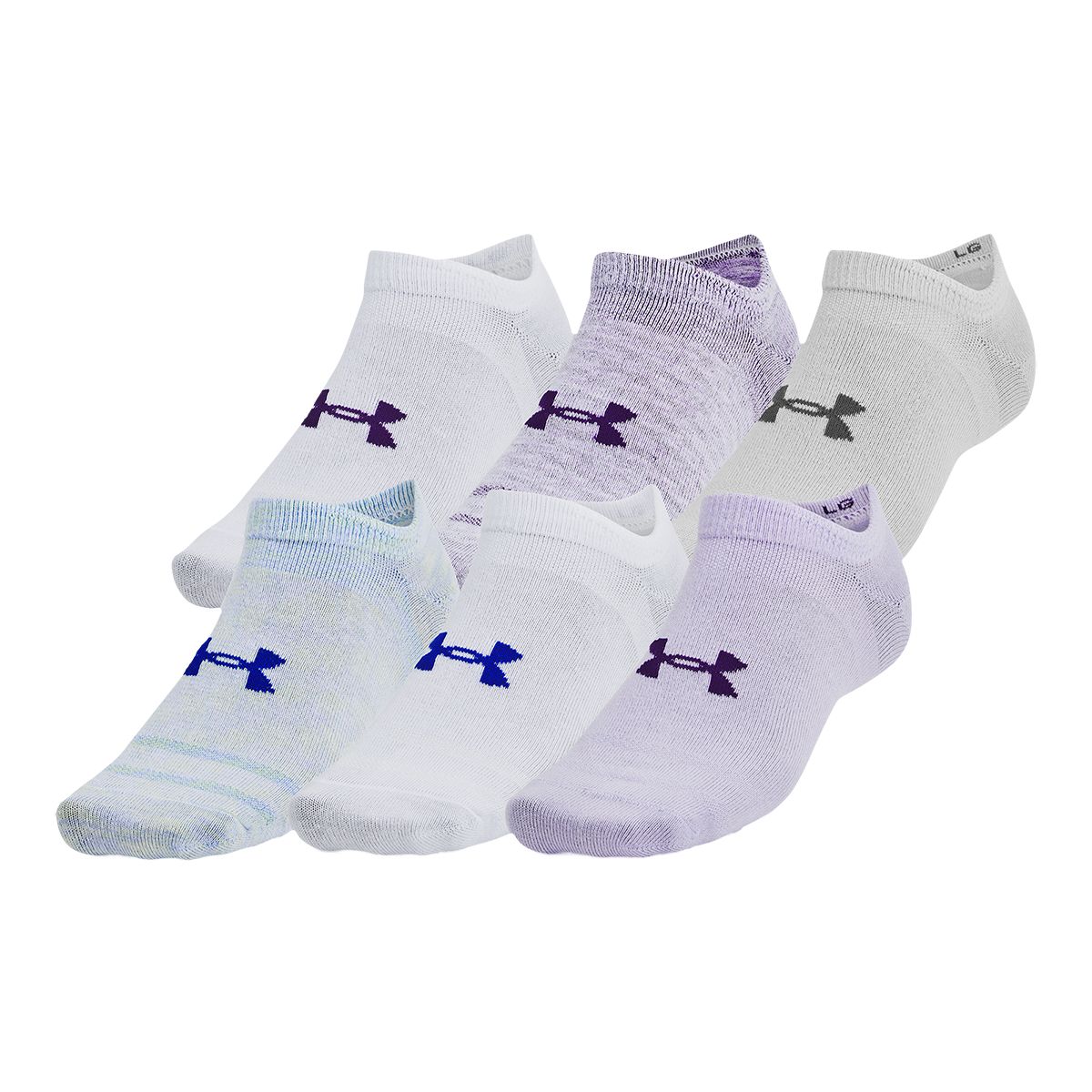 Under Armour Women's Essential Lightweight No Show Socks - 6 Pack