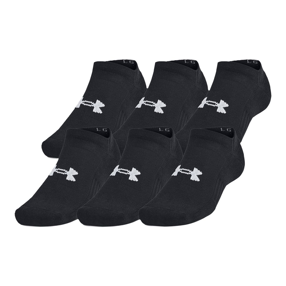 Under Armour Women's Training Cotton No Show Socks - 3 Pack