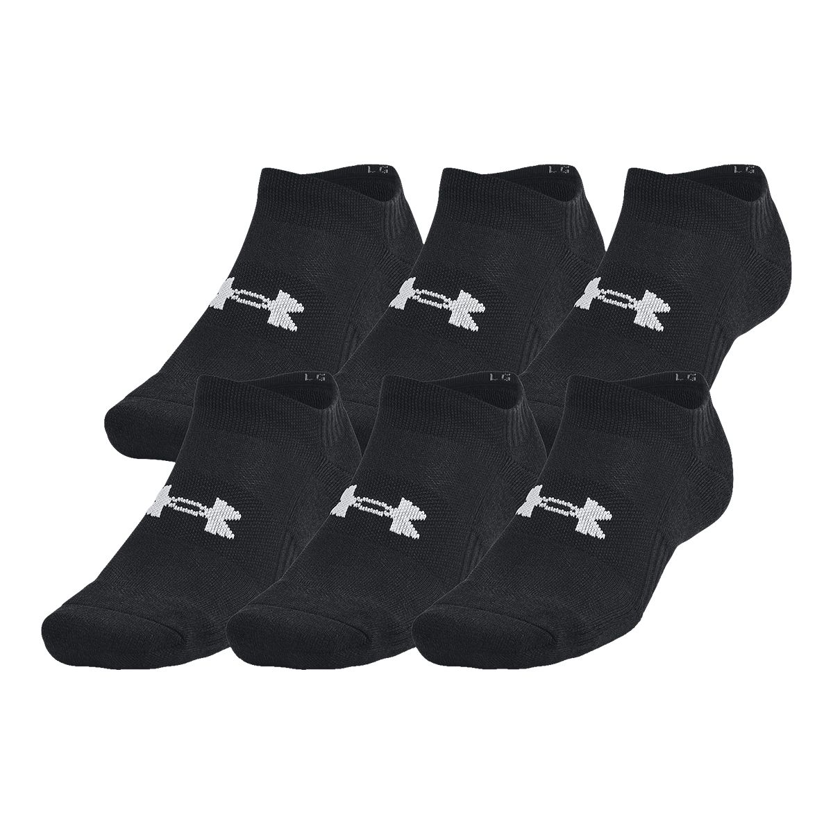 Under Armour Women's Training Cotton No Show Socks - 6 Pack
