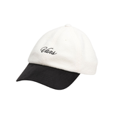 Vans Women's Script Curved Bill Jockey Hat Front_Three_Fourths_Angled_Left