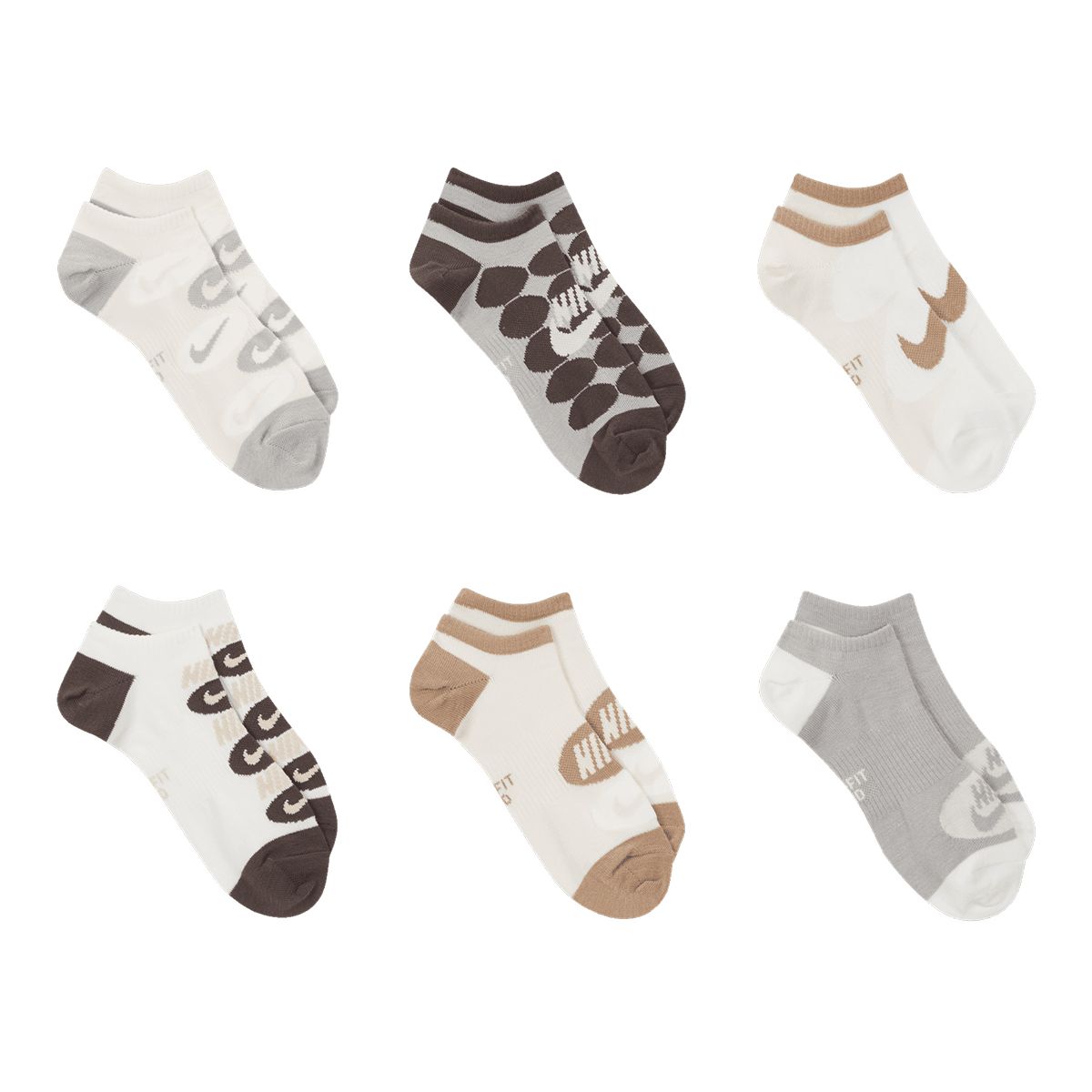 Nike Women's Everyday Lightweight Training No Show Socks - 6 Pack