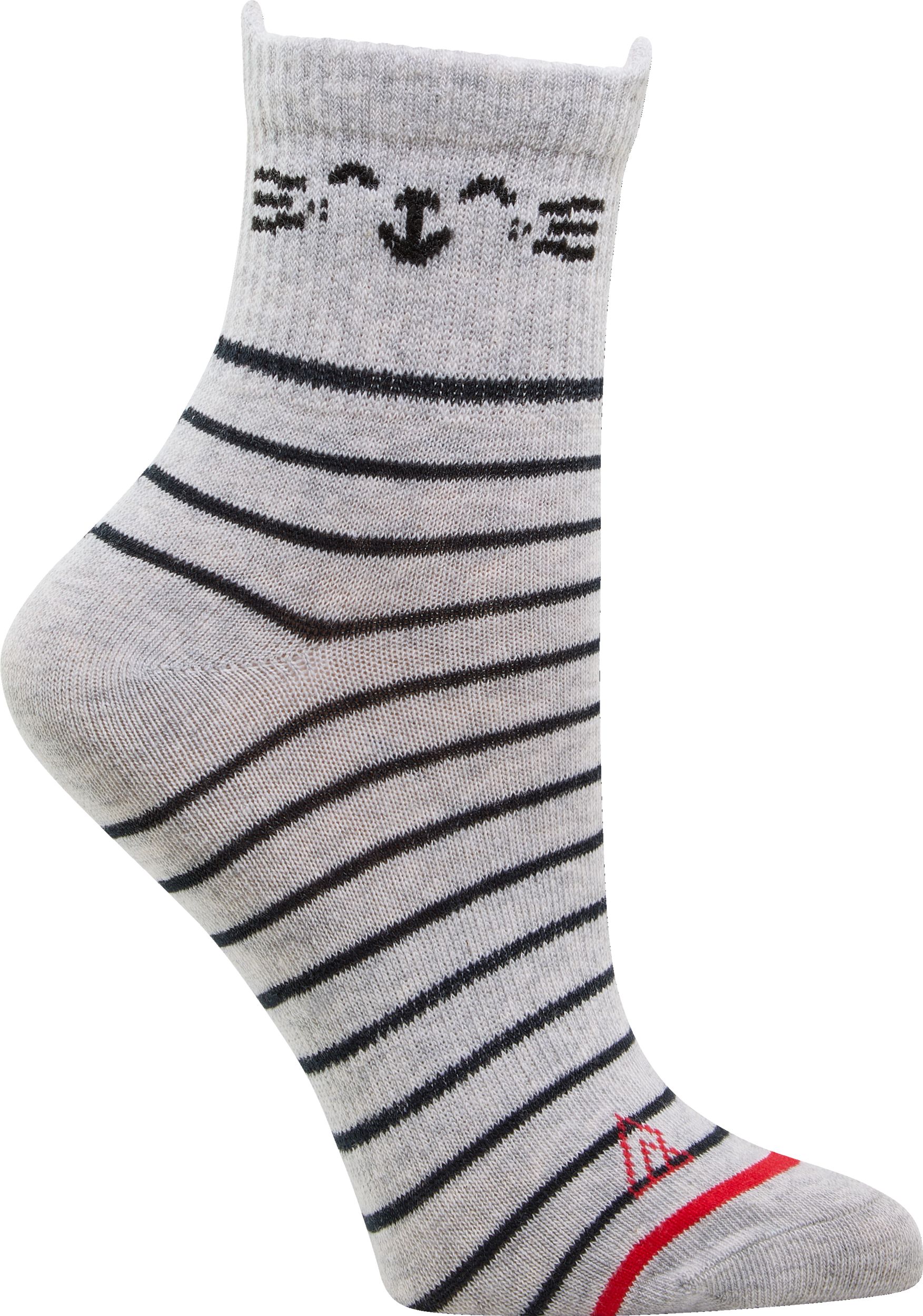 Ripzone Women's Cat Quarter Crew Socks - 3 Pack