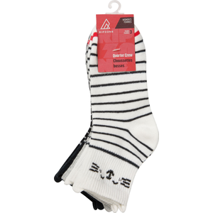 Ripzone Women's Cat Quarter Crew Socks - 3 Pack