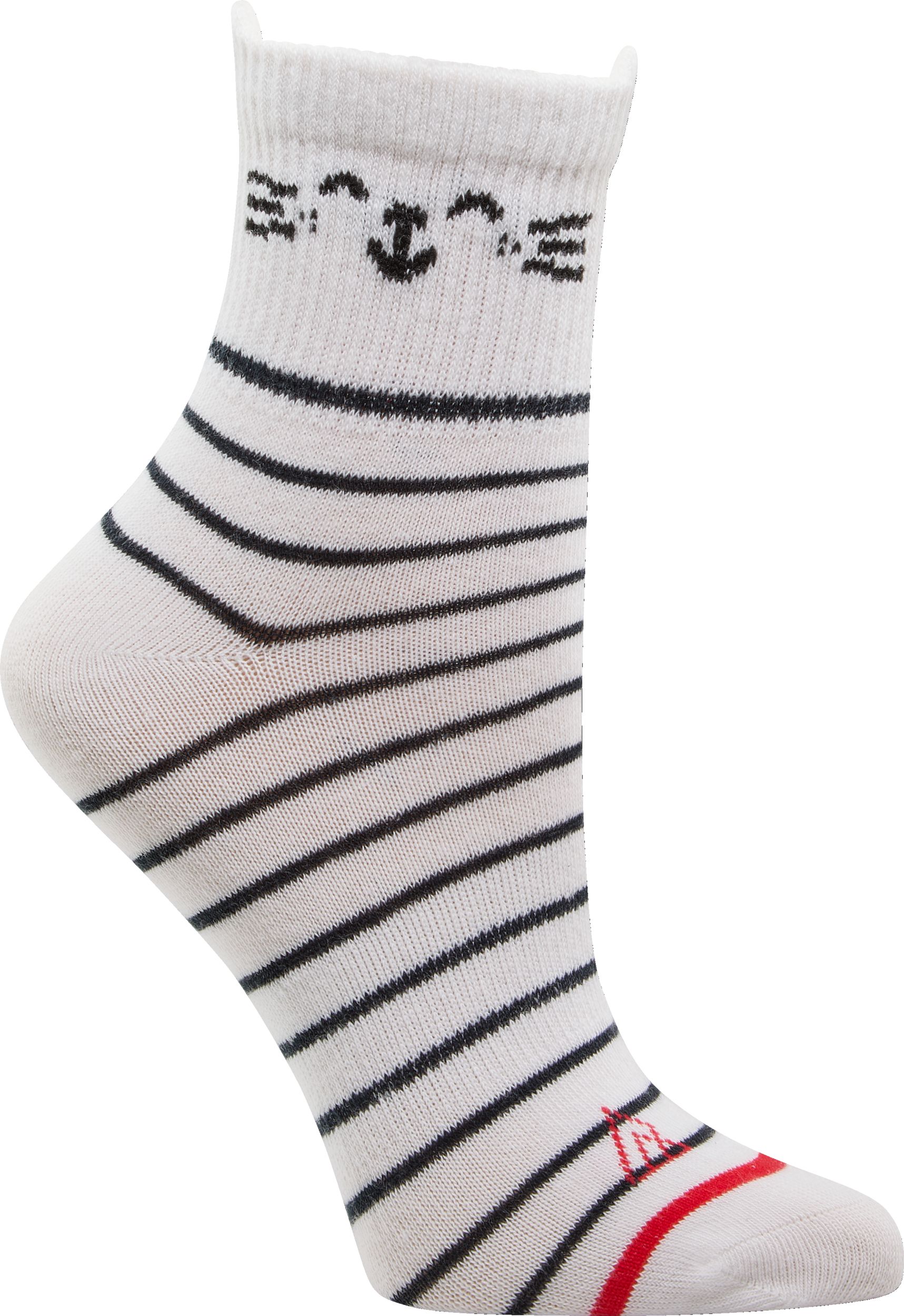 Ripzone Women's Cat Quarter Crew Socks - 3 Pack