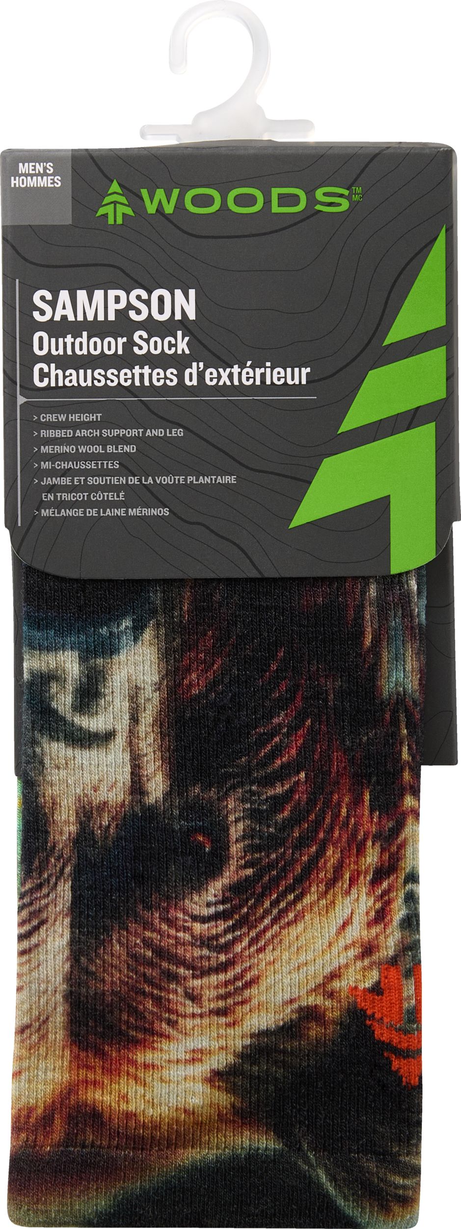 Woods Men's Sampson Everyday Hiking Socks