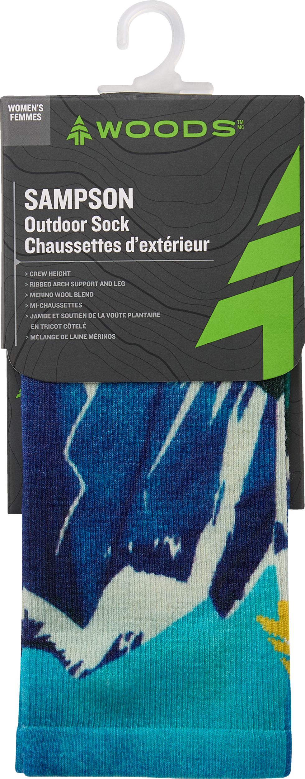 Woods Women's Sampson Everyday Hiking Socks