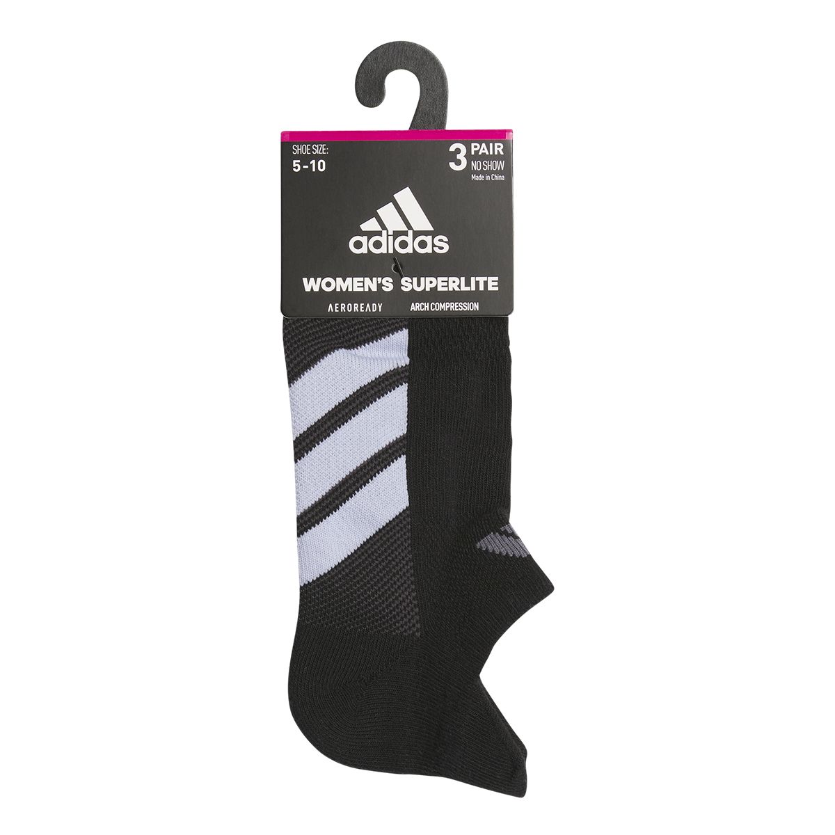 adidas Women's All Day Training No Show Socks - 3 pk