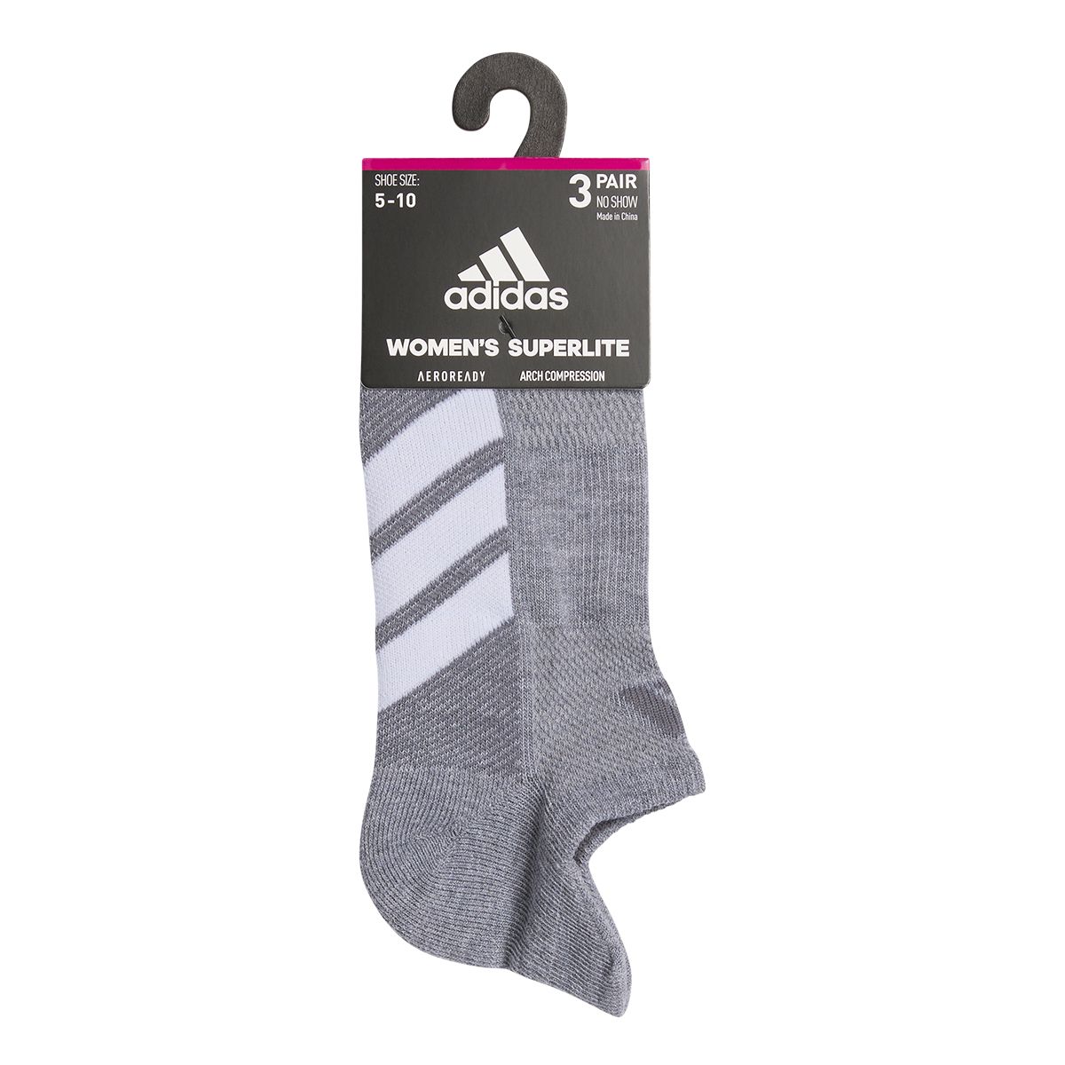 adidas Women's All Day Training No Show Socks - 3 pk