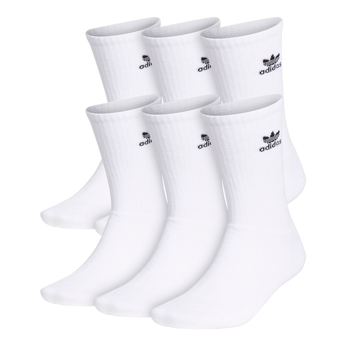 adidas Originals Women's Trefoil Crew Socks - 6 Pack
