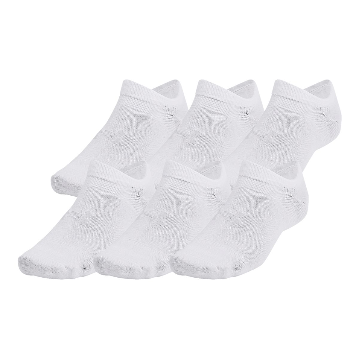 Under Armour Unisex Essential Lightweight No Show Socks - 6 Pack