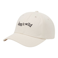 Tentree Women's Slogan Peak Hat Front_Three_Fourths_Angled_Left