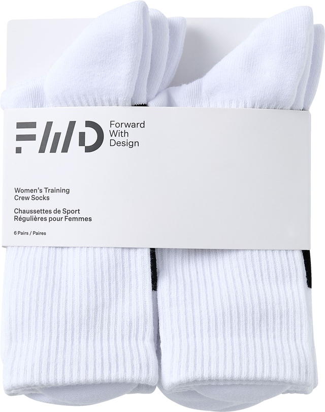 FWD Women's Athletic Crew Socks - 6 pk