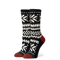 Stance Women's Holiday Flake Crew Socks Front_Angled_Left