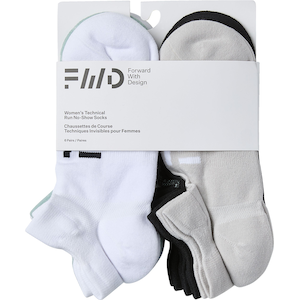 FWD Women's Athletic No Show Socks - 6 Pack