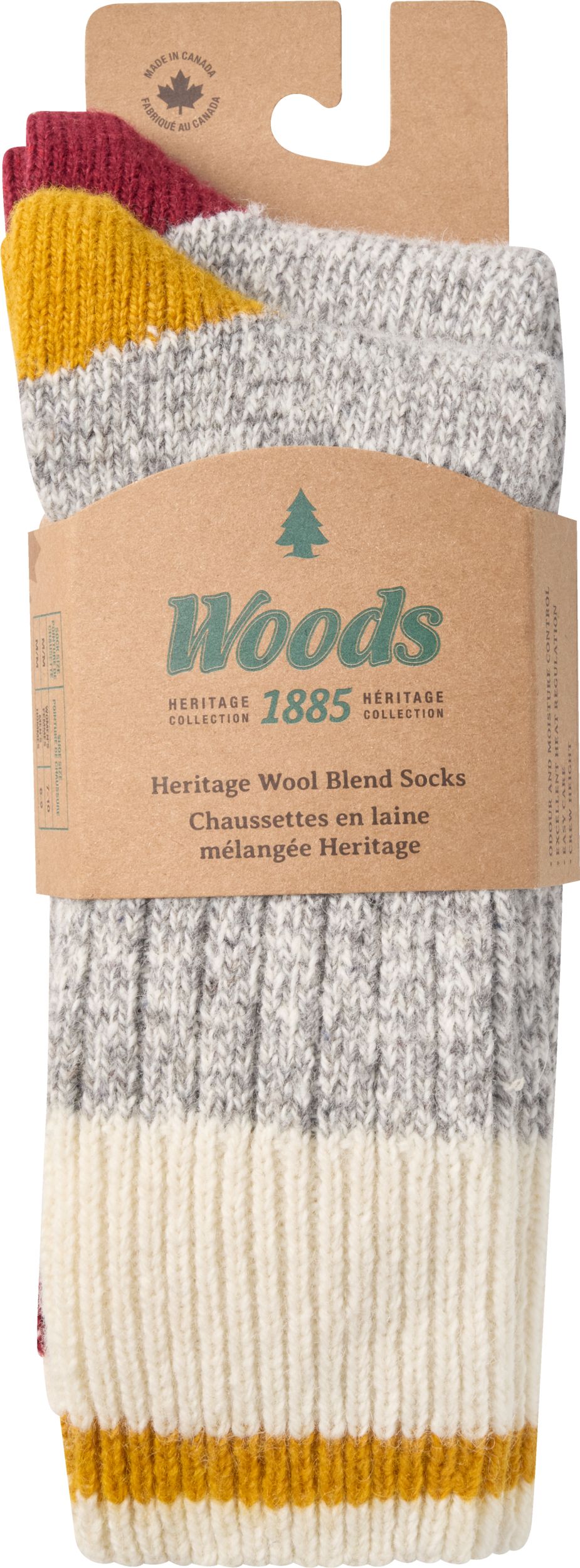 Woods Saddleback Hiking Crew Socks - 2 Pack