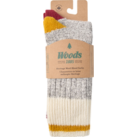 Woods Women's Saddleback Hiking Crew Socks - 2 Pack Front_Flat