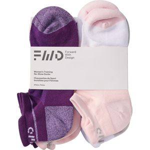 FWD Women's Rise No Show Socks - 6 Pack