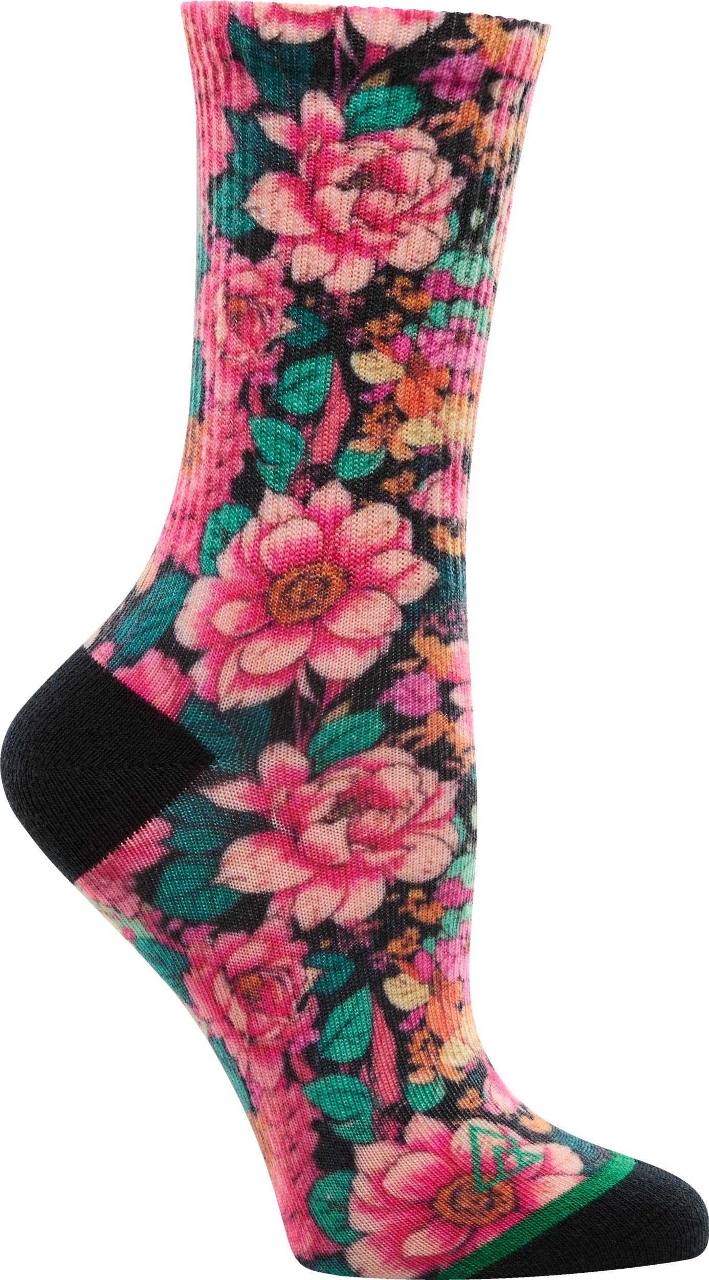 Ripzone Women's Floral Crew Socks - 3 Pack