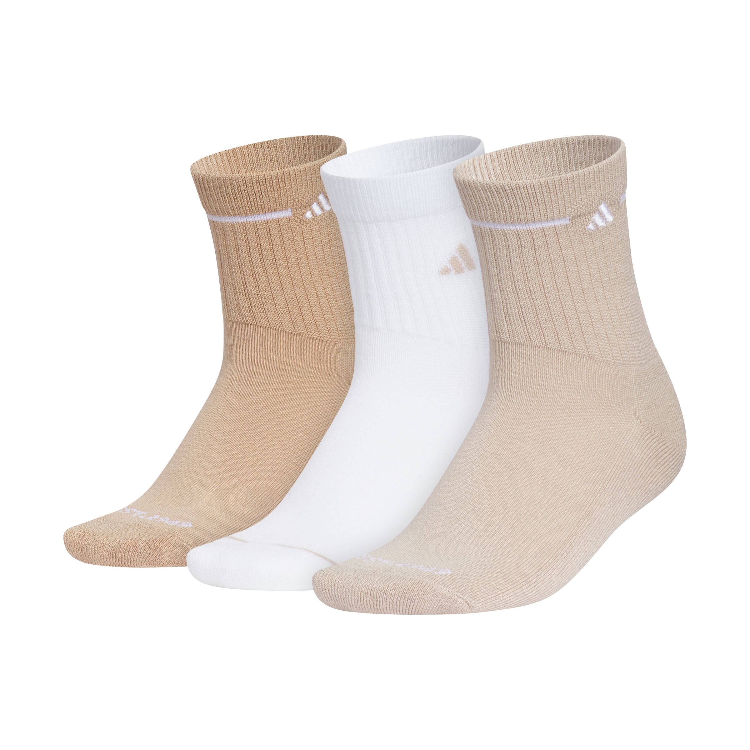 adidas Women's Cushioned 3.0 High Quarter-Length Socks - 3 Pack