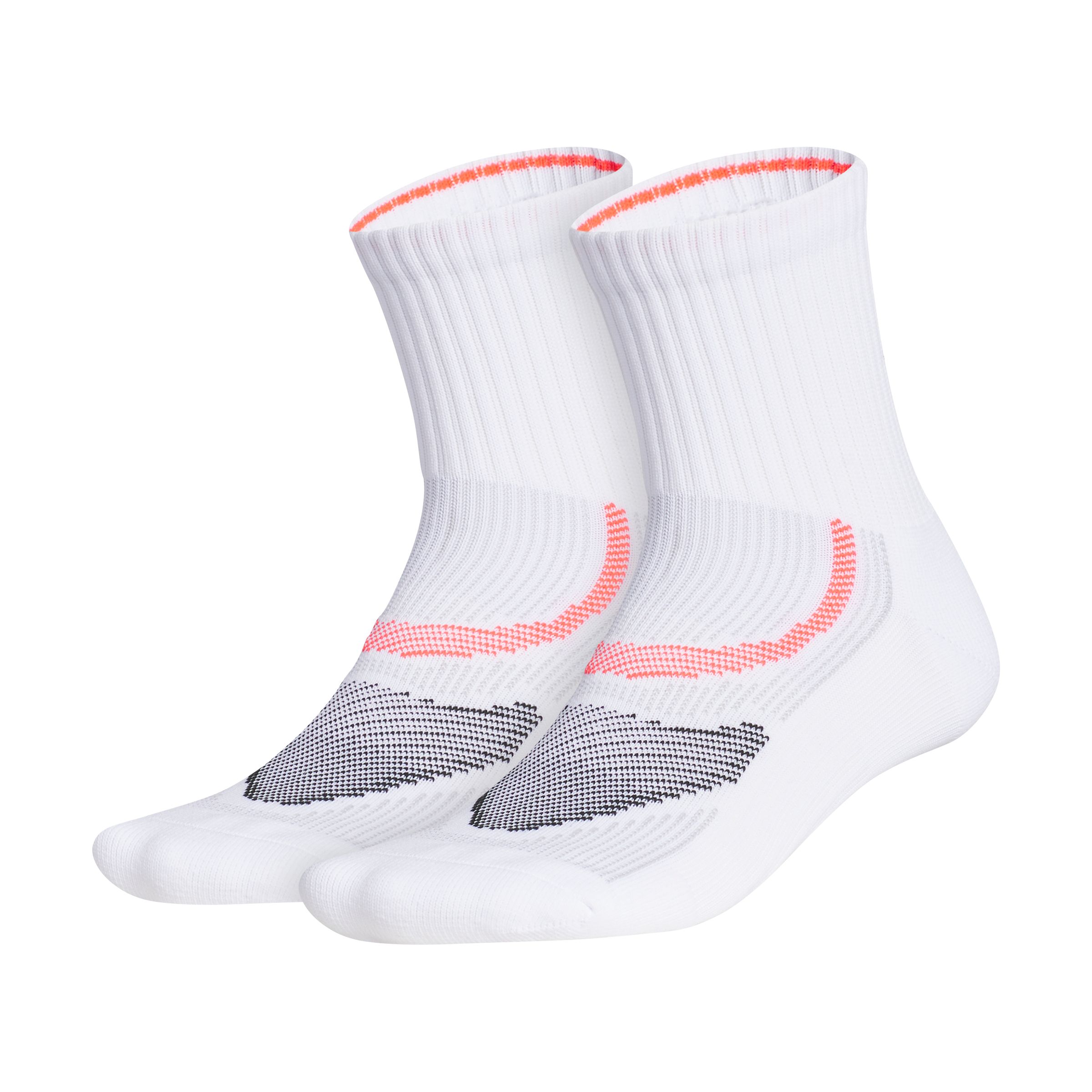 adidas Unisex Run Superlite High Quarter Socks - 2 Pack