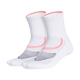 adidas Unisex Run Superlite High Quarter Socks - 2 Pack Front_Angled_Left