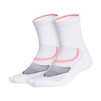 adidas Unisex Run Superlite High Quarter Socks - 2 Pack Front_Angled_Left
