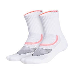 adidas Unisex Run Superlite High Quarter Socks - 2 Pack