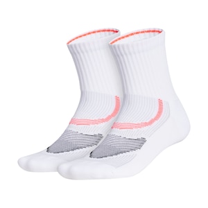 adidas Unisex Run Superlite High Quarter Socks - 2 Pack