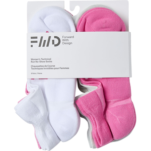 FWD Women's Athletic No Show Socks - 6 Pack