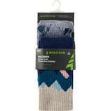 Woods Women's Macbrien Merino Wool Outdoor Socks 2-pk Front_Flat