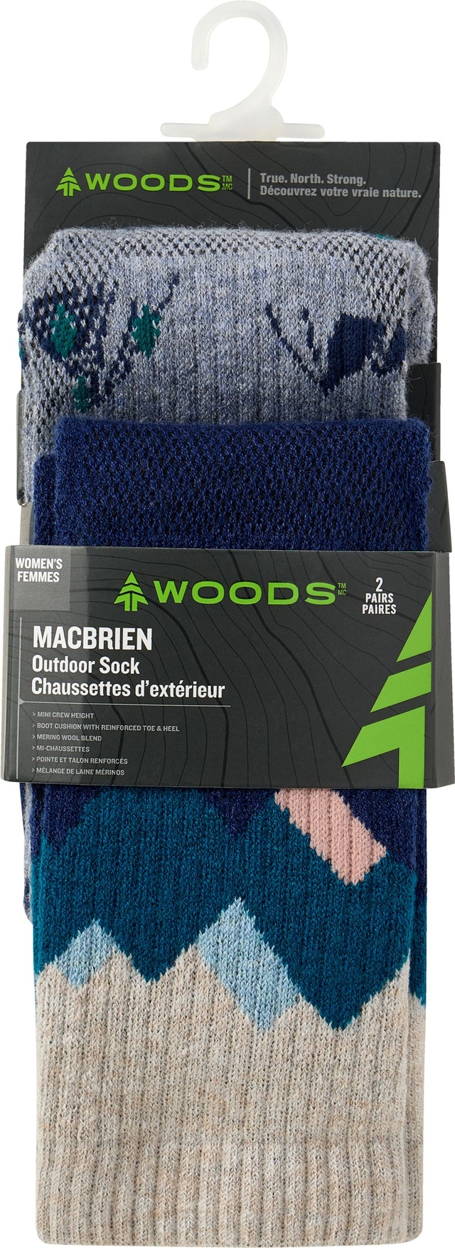 Woods Women's Macbrien Socks 2-pk