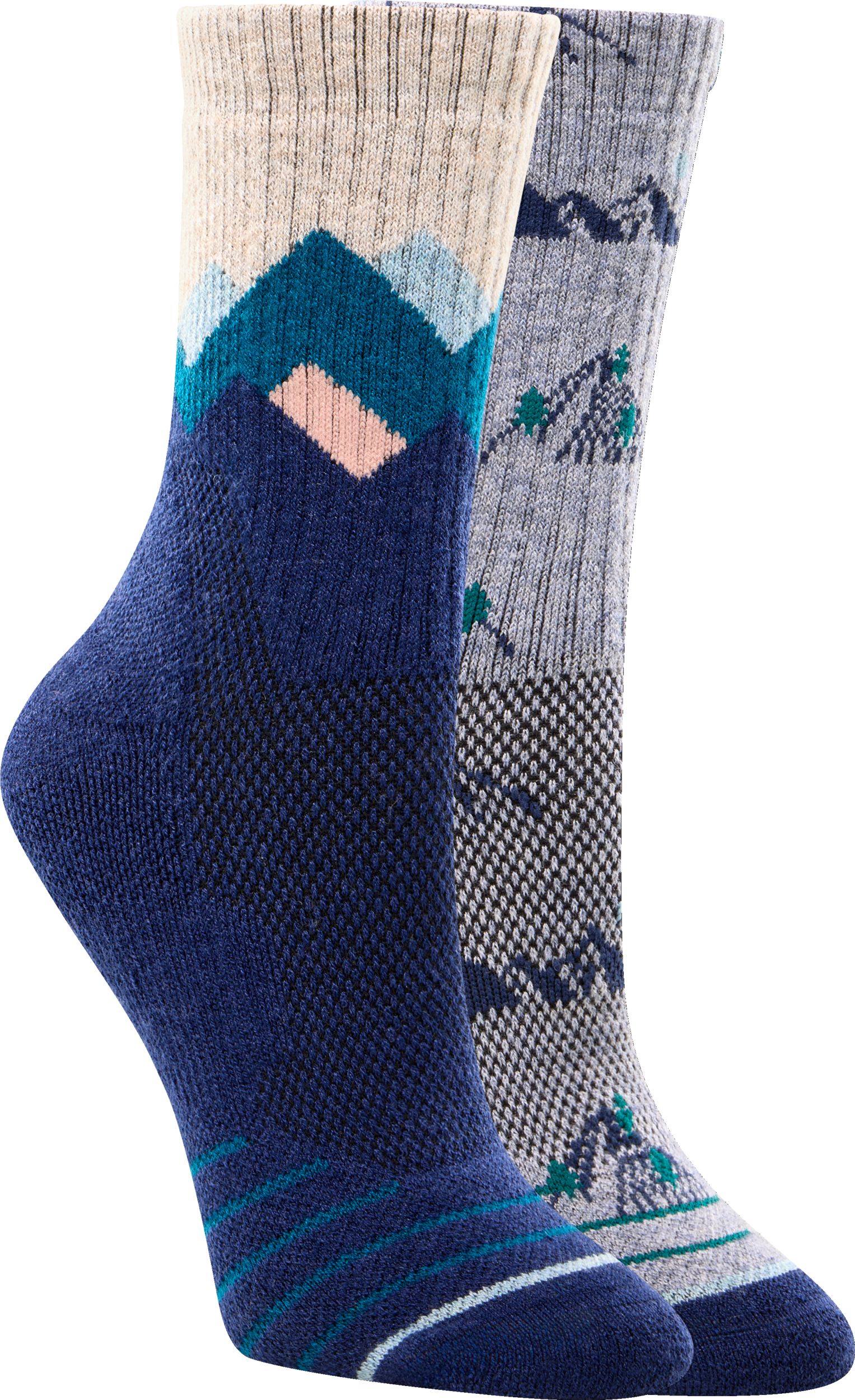 Woods Women's Macbrien Merino Wool Outdoor Socks 2-pk