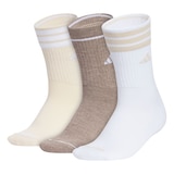 adidas Women's 3-stripes Cushioned 4.0 Crew Socks - 3 Pack Front_Angled_Left