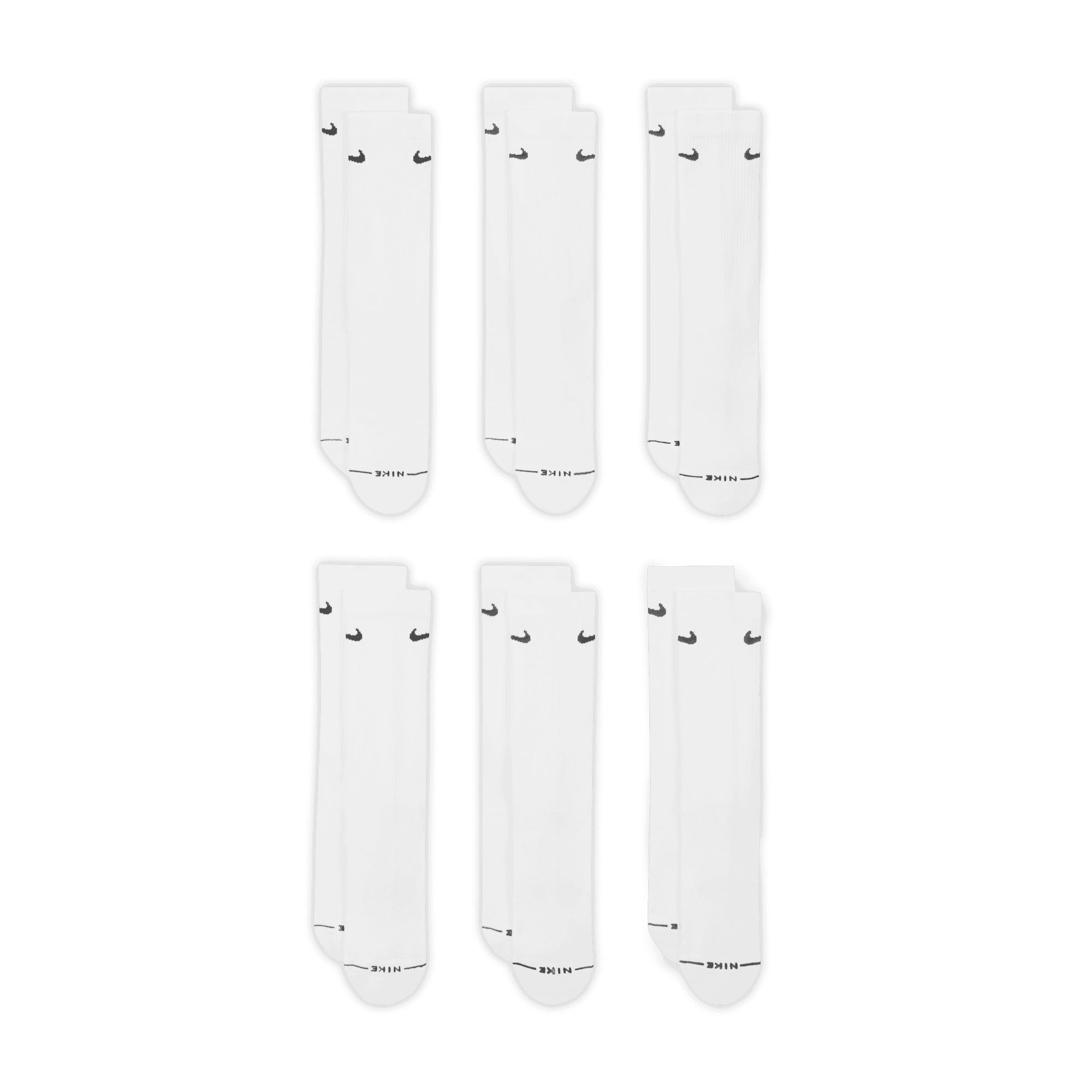 Nike Women's Everyday Elevated Crew Socks 6-pk