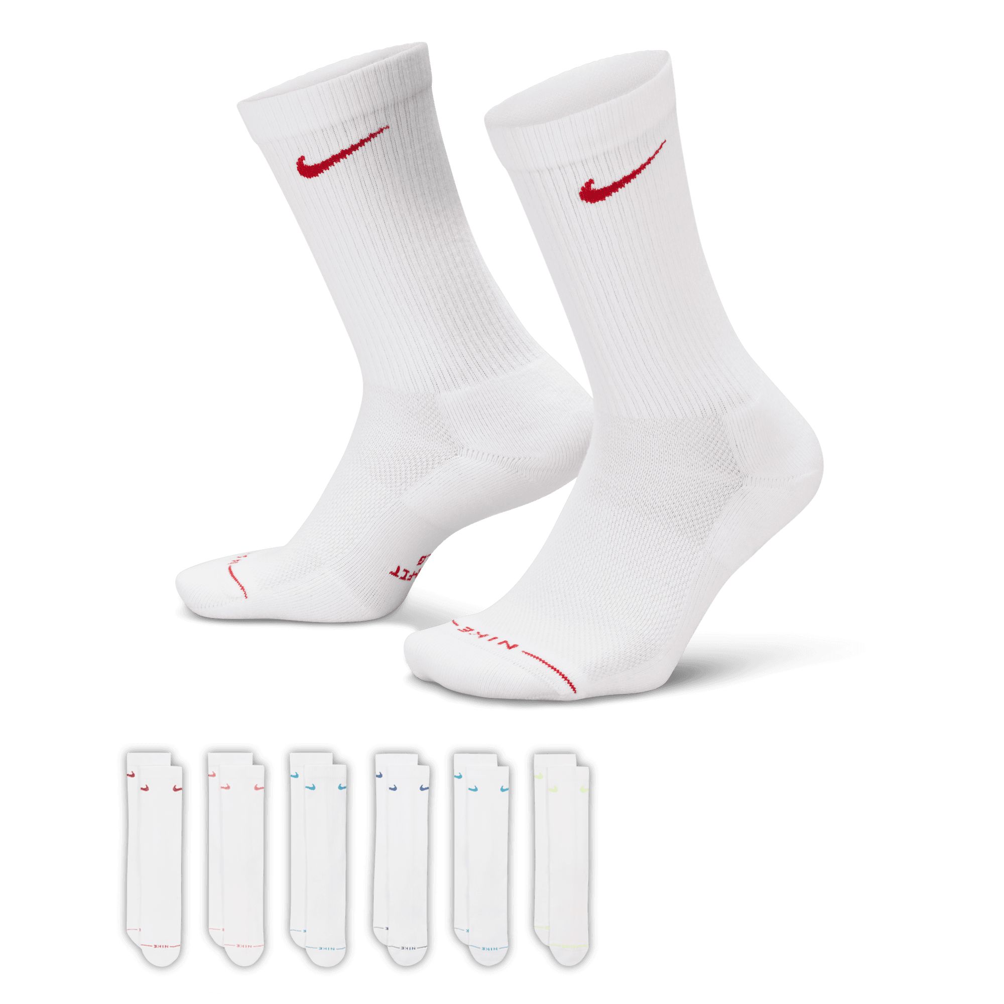 Nike Women's Everyday Elevated Crew E Socks 6-pk