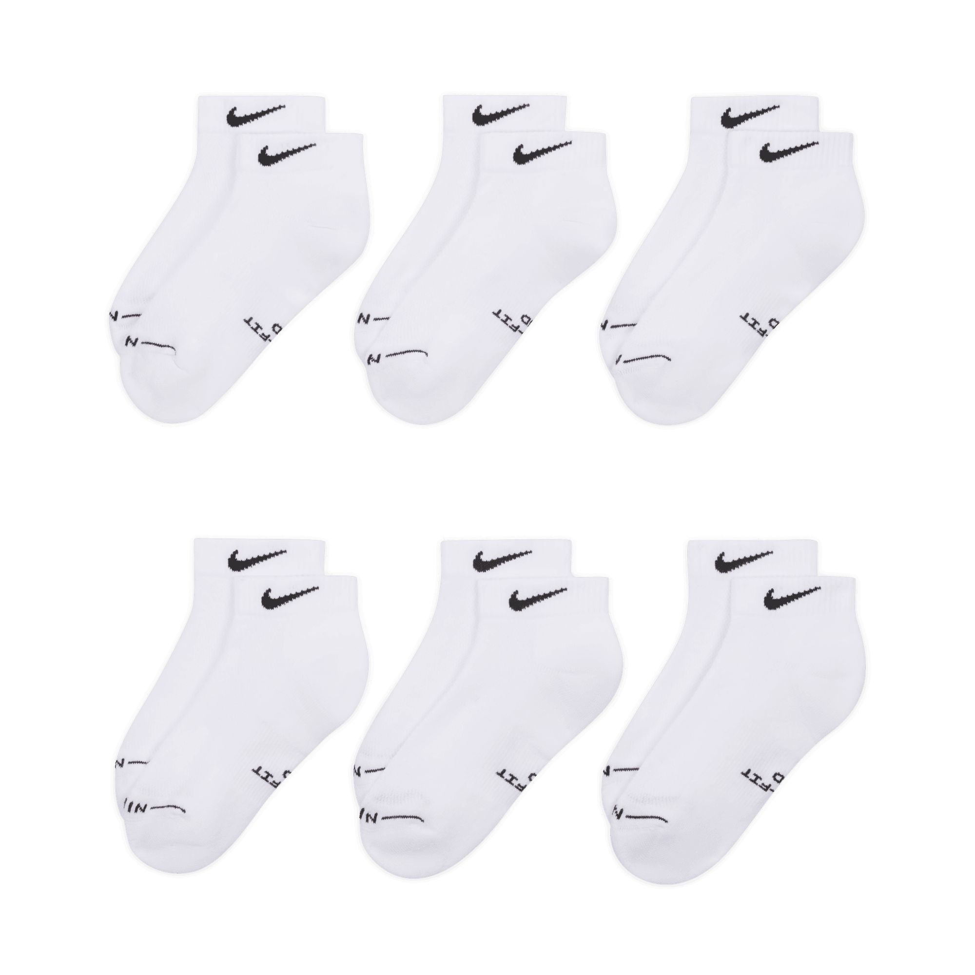 Nike Women's Everyday Elevated Low Socks 6-pk