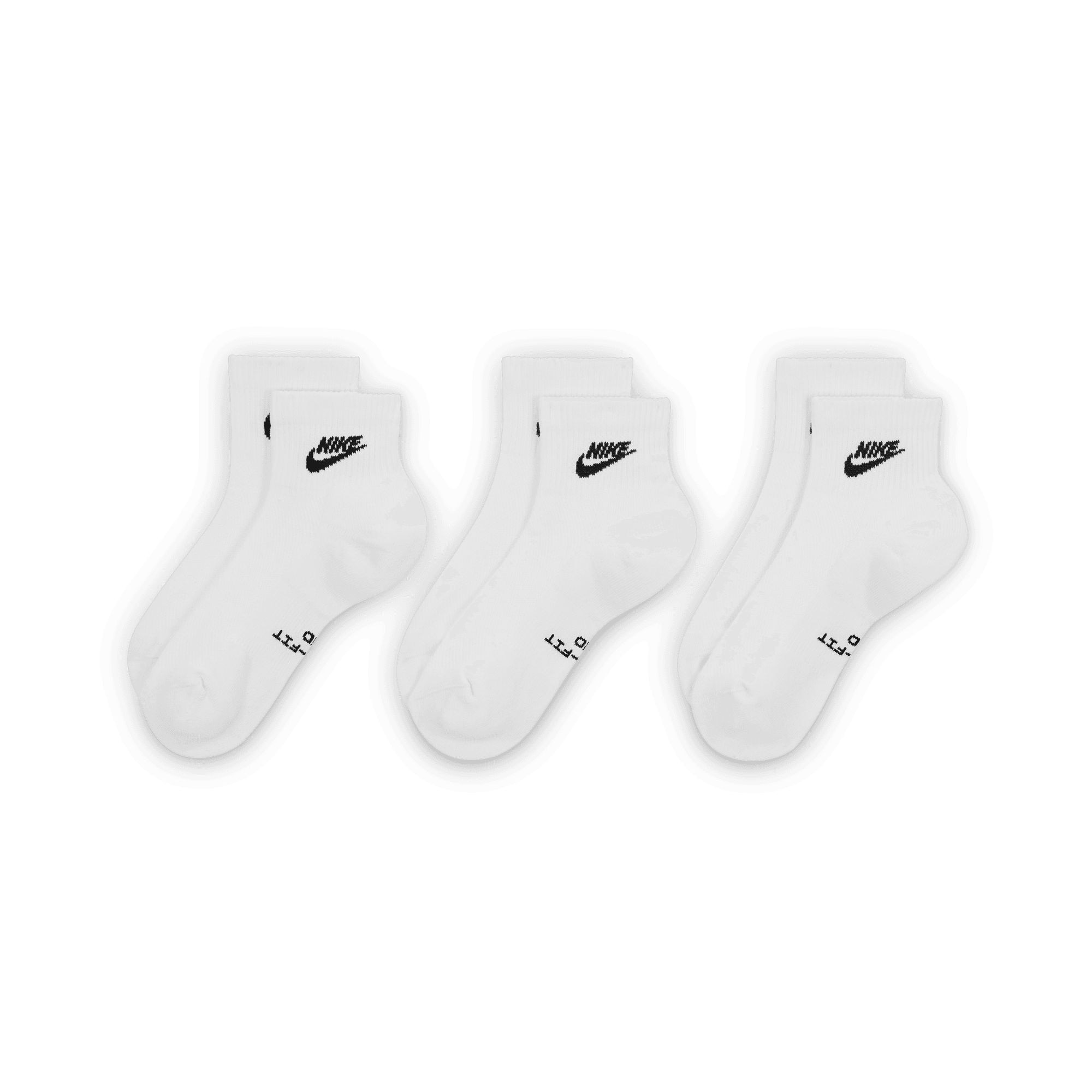 Nike Women's Everyday Elevated Futura Ankle Socks 3-pk