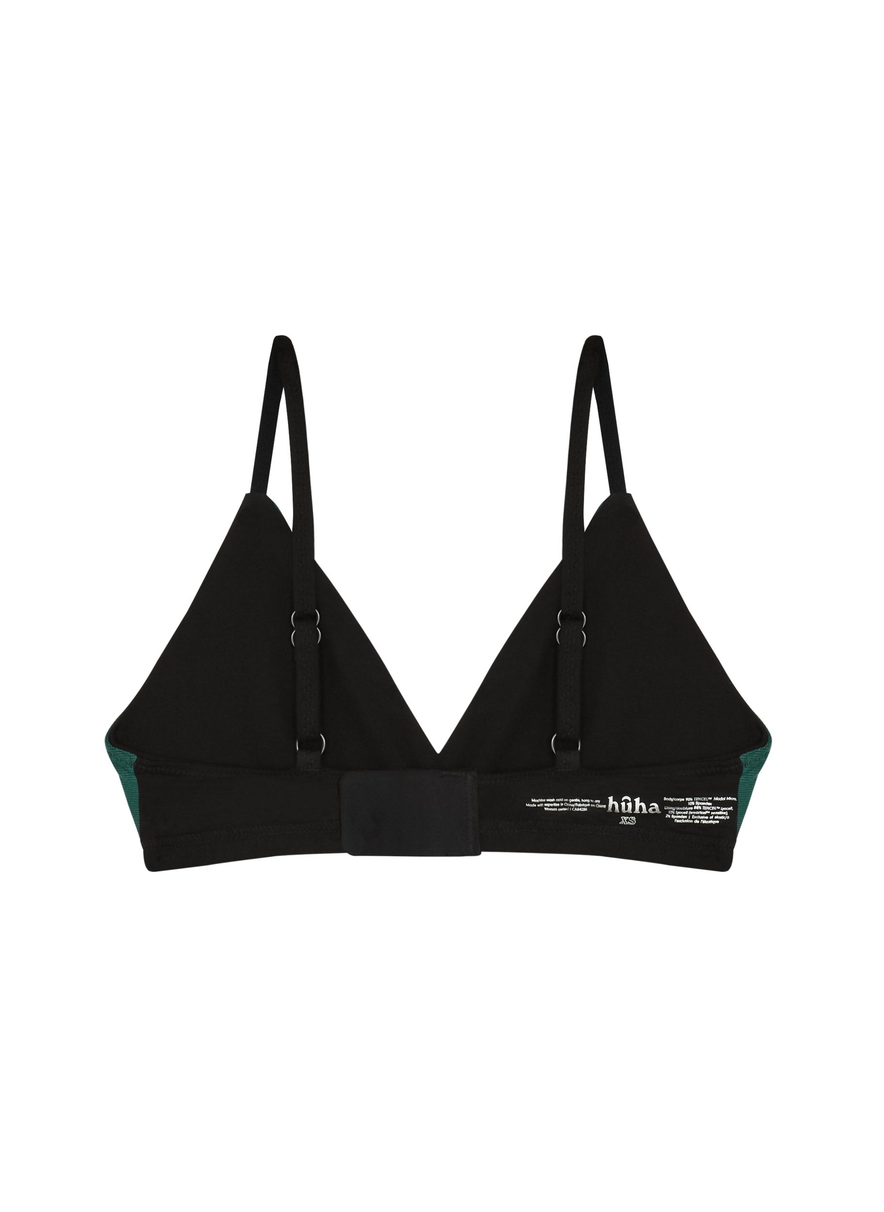 HUHA Women's Triangle Low Sports Bra - Breathable Underwire-Free