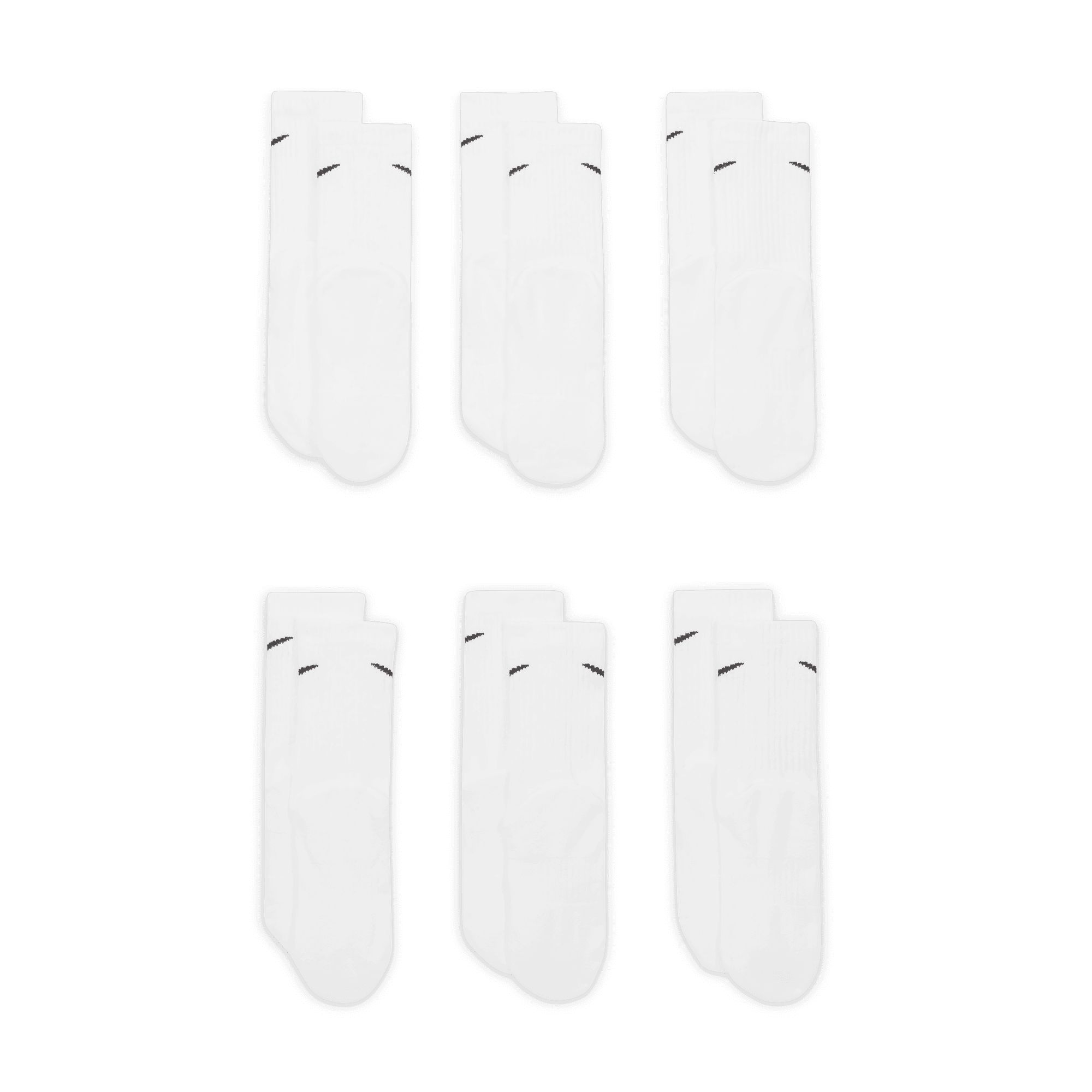 Nike Unisex Everyday Cushioned Ankle Socks 6-pk