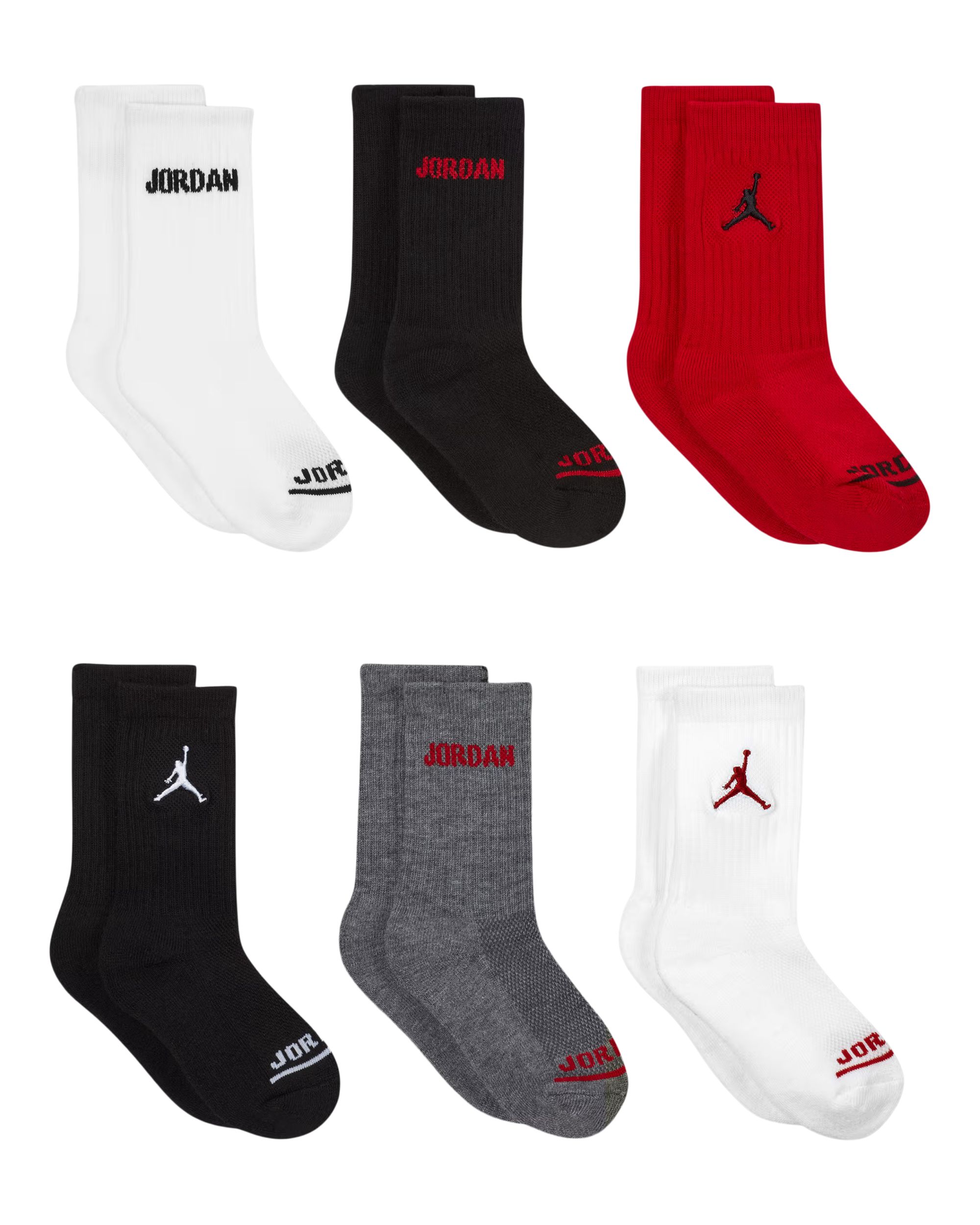Jordan Boys' Legend Crew Socks - 6pk