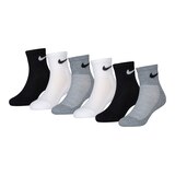 Nike Youth Swoosh Quarter Socks – 6 pk Front_Angled_Left